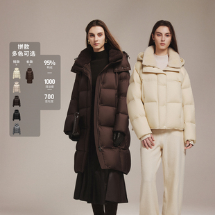 【李佳琦换货专用】坦博尔布朗尼95鸭绒羊羔毛领保暖羽绒服