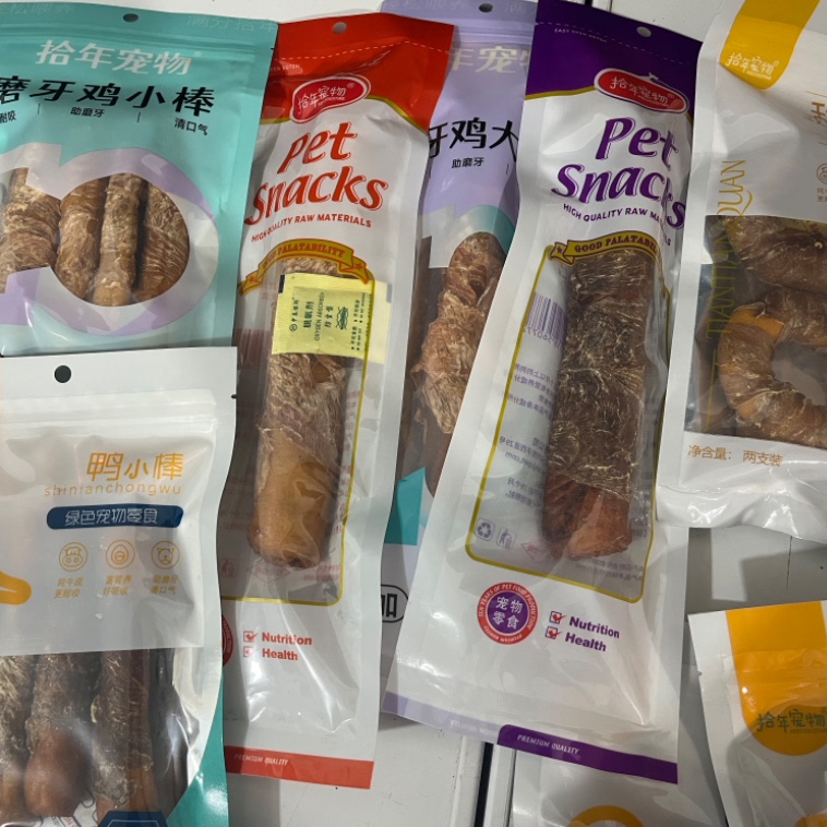 磨牙棒无添加配料只有牛皮和肉