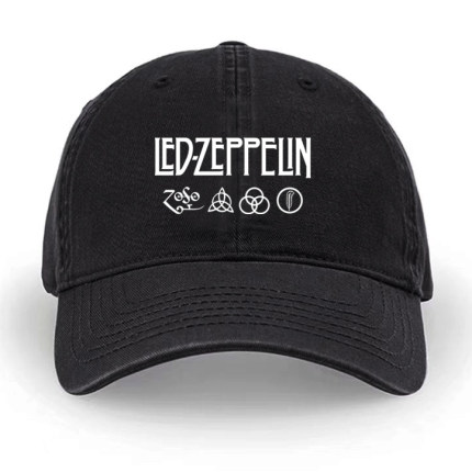 LEDZEPPELIN邦乔伟欧美摇滚乐队棒球帽鸭舌帽水洗棉布面软顶时尚
