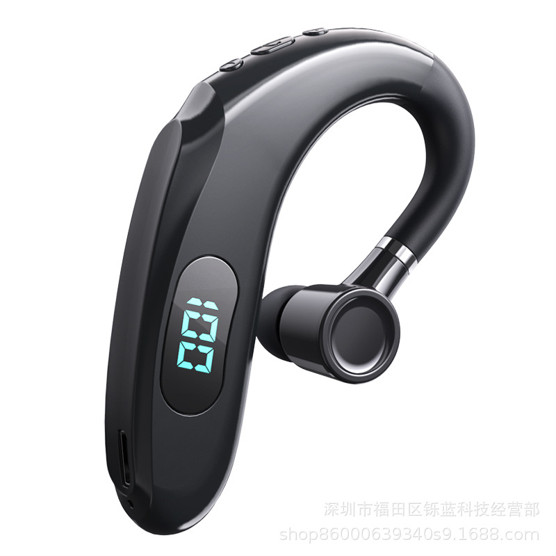 Q20通用无线蓝牙耳机新款商务带数显运动挂耳式立体声通用无线