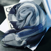 淘货要有眼力劲儿 全新保真日系文艺超薄桑蚕丝莫代尔丝巾春夏季