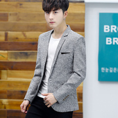 新款 秋季 单上衣韩版 修身 外套 2026男士 小西服潮流百搭男装 休闲西装