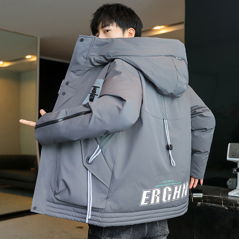 羽绒棉服男士冬季连帽户外加厚