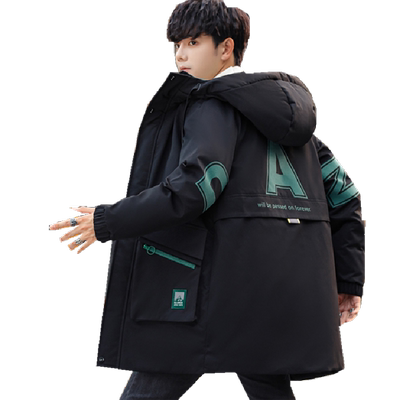 青少年冬季外套中长款棉衣