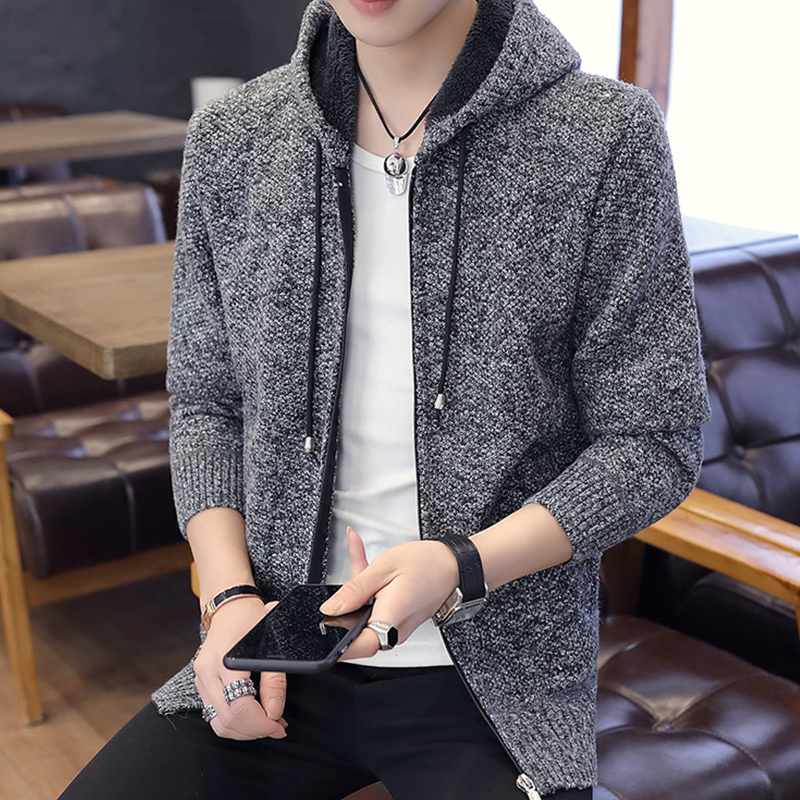 秋冬季新款潮帅气连帽外套