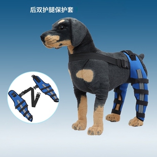 狗狗护腿护具双后腿护膝受伤保护套髌骨脱位脱臼术后恢复支撑套