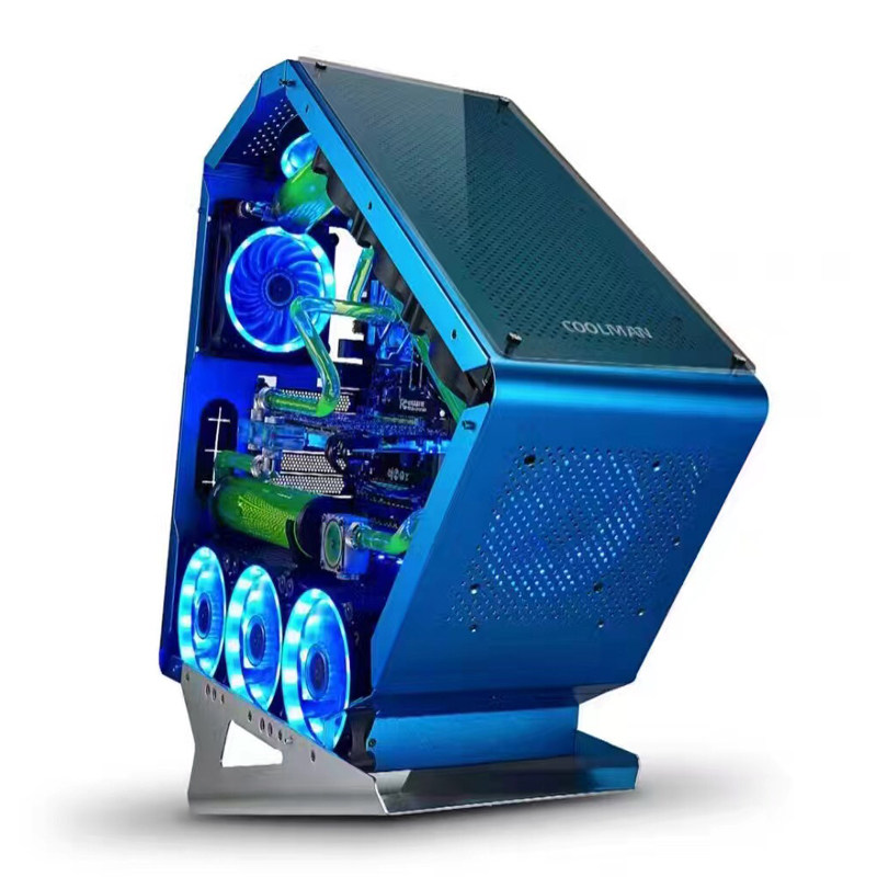triangle Chassis Desktop computer Water-cooled chassis Special-shaped Desktop Glass Bilateral game Chassisin the Computer Hardware/Monitor/Computer Peripherals , Chassis  category - from Buy2taobao.com to provide professional Taobao agent buy service