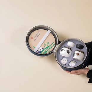 成都熊猫纪念品文创商务伴手礼送老外实用旅行套组公司周年庆礼品