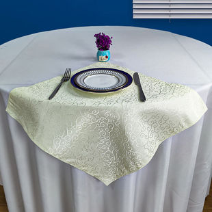 梦动酒店专用折花口布西餐餐巾餐厅高级餐巾布出口红色白色餐垫布