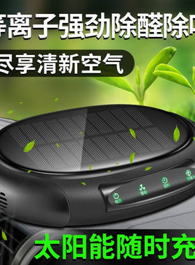 靓知渝（liangzhiyu）车载空气净化器太阳能汽车空气过滤等离子空