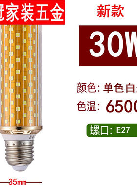 新款超亮节能LED灯泡玉米灯室内照明E27E14螺口三段变光无频闪定