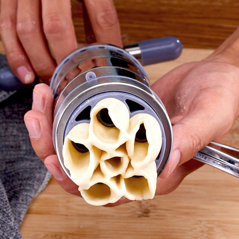 苏立得立麦不锈钢五磨具压面机手动家用多功能河捞面条机莜面栲栳