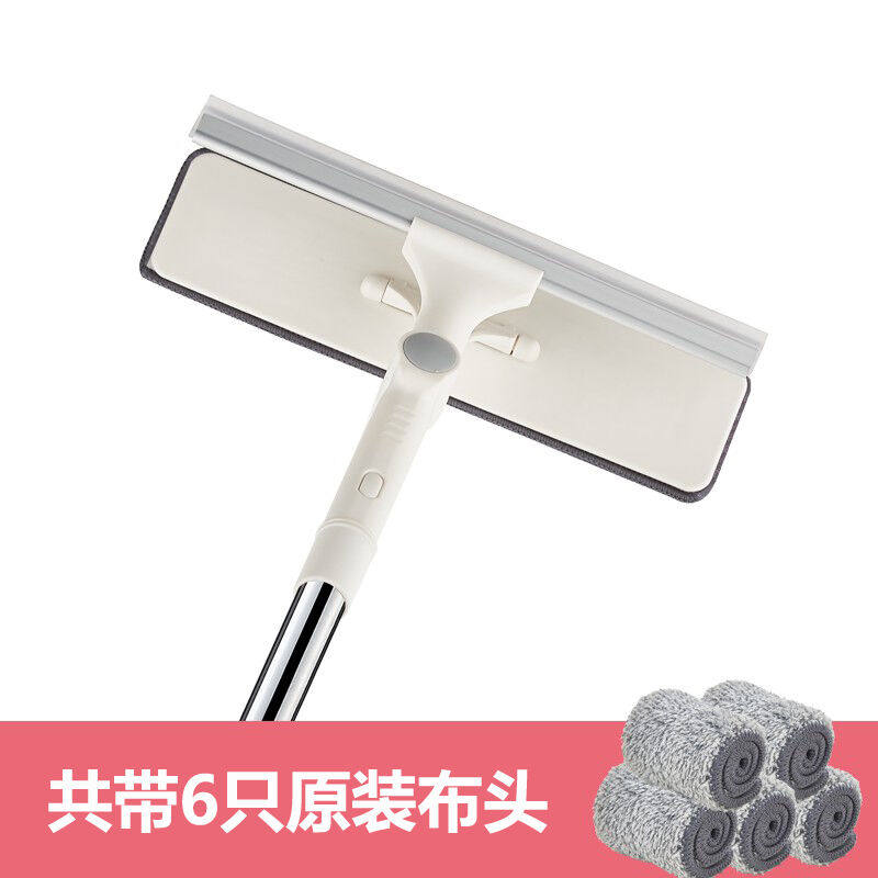 维尔佳家用玻璃擦伸缩加长杆擦窗器高层窗户双面刮洗器地刮清洁刷