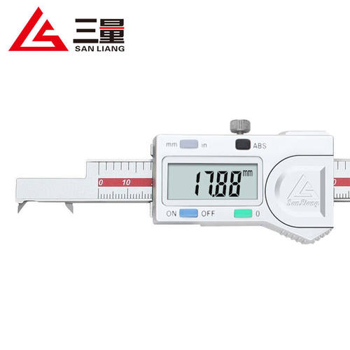 三量内沟槽宽度游标卡尺0-150mm内槽宽数显卡尺孔内槽距离尺JD033
