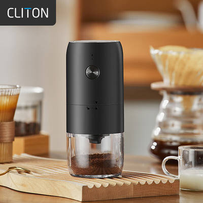 CLITON电动咖啡磨豆机手摇咖啡豆研磨机便携手冲手磨咖啡机自动磨