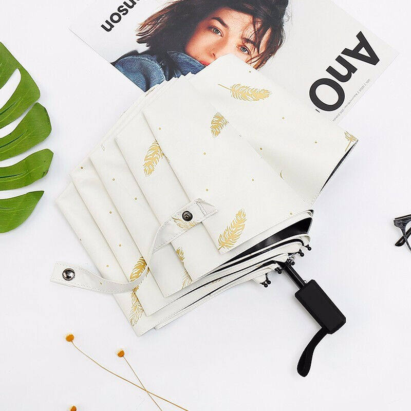 晴雨伞学生儿童韩国创意折叠防晒遮阳太阳伞非自动男女黑胶大雨伞