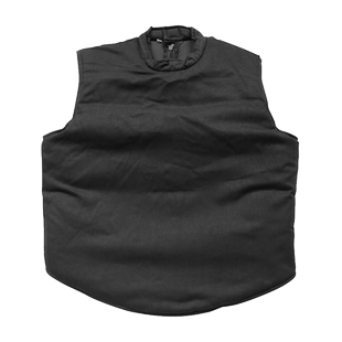 击剑护具黑色帆布教练服训练服长袖无袖马甲教练代课服加厚防刺