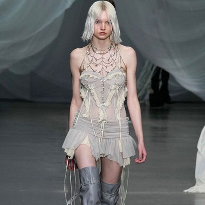 秀场款#荒芜废土风褶皱半身裙