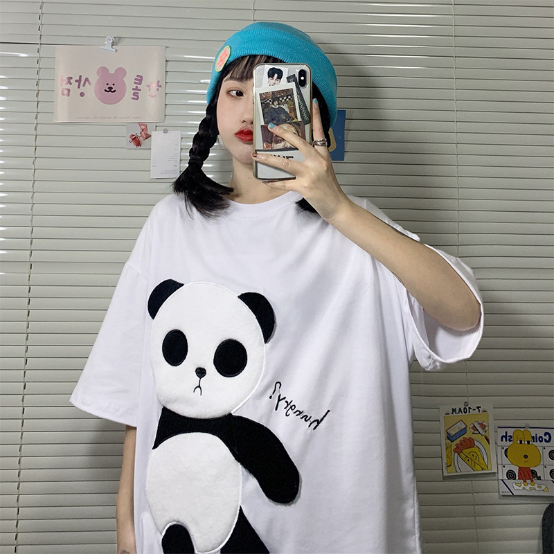 2021年夏装新款韩版胖mm大码女装洋气减龄宽松慵懒风半袖上衣夏季|msdalam kategori Butik wanita / wanita, wanita saiz besar - dari Buy2taobao.com untuk memberikan perkhidmatan ejen Taobao profesional membeli