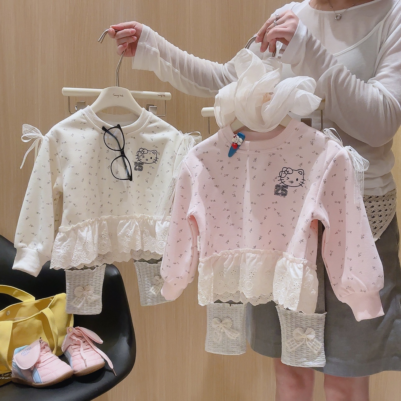 女童秋套装2025新款童装宝宝小女孩洋气穿搭早秋小公主卫衣打底裤