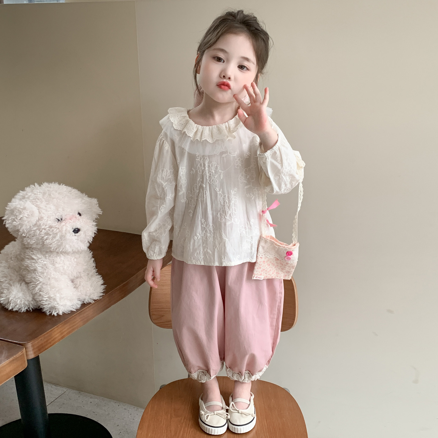 女童秋装2025新款洋气时髦儿童衣服女孩早秋套装女宝穿搭韩版童装