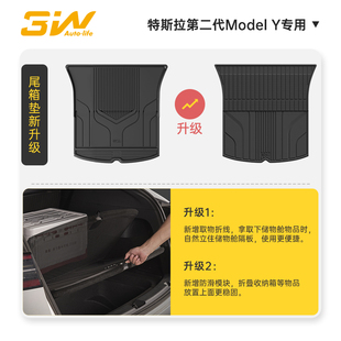新品3W全TPE后备箱垫适用于焕新u版特斯拉Model3 ModelY modelXS