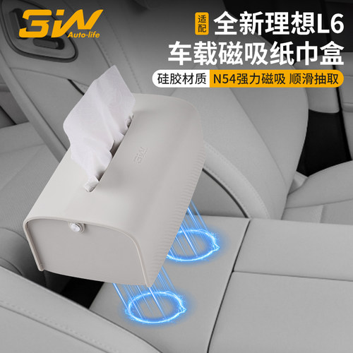 3W全新理想L6专用磁吸纸巾盒
