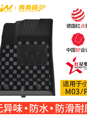 3W全TPE脚垫青春版适用于新款小鹏P5 MONA M03长续航MAX专用脚垫