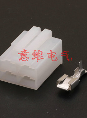 4p 汽车线束连接器 大电流接插件 含端子DJ7048-6.3-21 车用插件