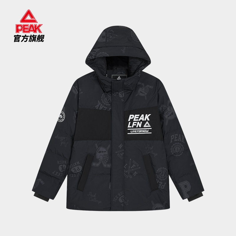 匹克2024冬季新款情侣中厚羽绒服时尚运动休闲鸭绒外套F5244077