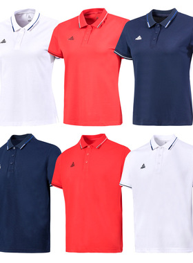 匹克男女情侣装PEAK 运动POLO衫 翻领短袖T恤TF62367/TF62368