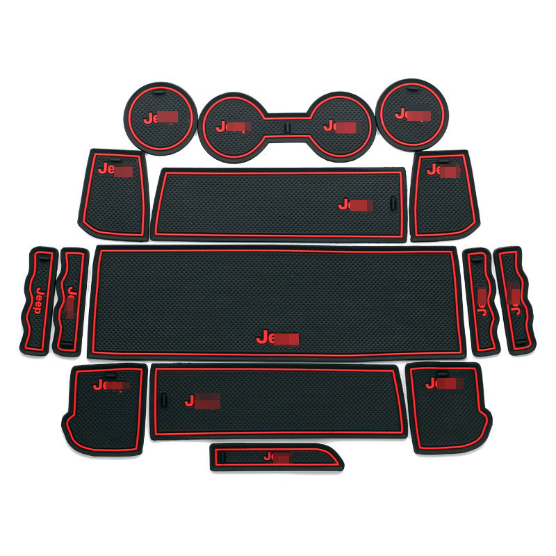 适用于21款全新指南者门槽垫水杯垫吉普自由客内饰改装防滑垫