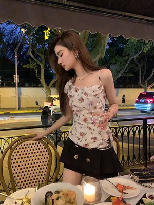 YEXIAOTING叶小婷 黑色短裙裙裤时髦宽松显瘦