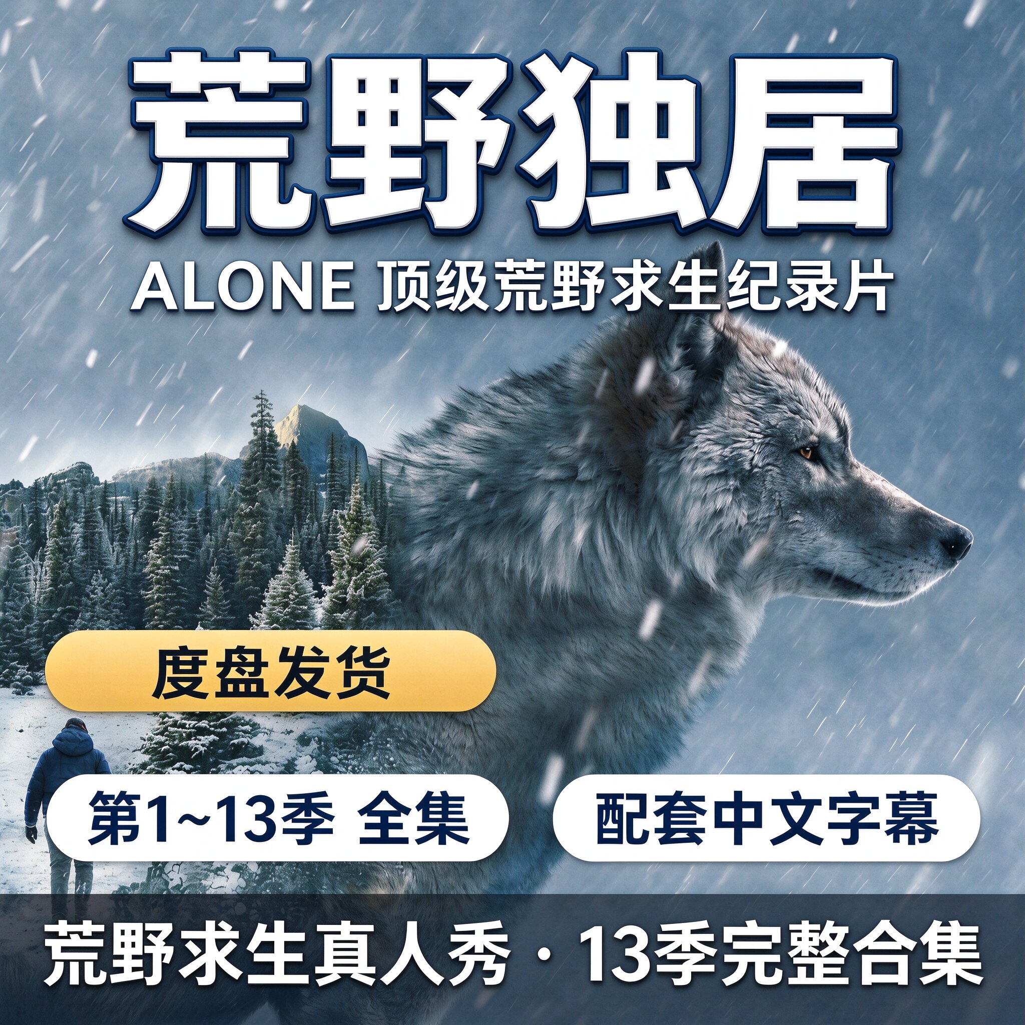 《荒野独居》第1~13季荒野求生真人秀纪录片度盘发货学习笔记