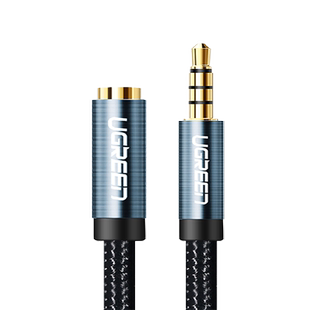 绿联耳机延长线音频加长线aux插头带麦克风线控转接头3.5mm转接线