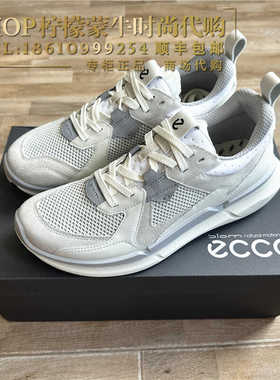 ECCO爱步夏季男款运动鞋网面透气舒适慢跑鞋健步BIOM2.2 830774