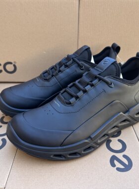 ECCO爱步新款纯色牛皮通勤舒适防水运动休闲鞋BIOM720男鞋 850414