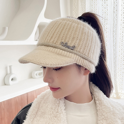 帽子女秋冬季保暖加厚针织毛线帽