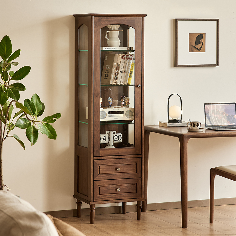 YAMOO北美黑胡桃木酒柜