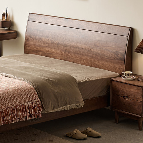 YAMOO北美黑胡桃木全实木床