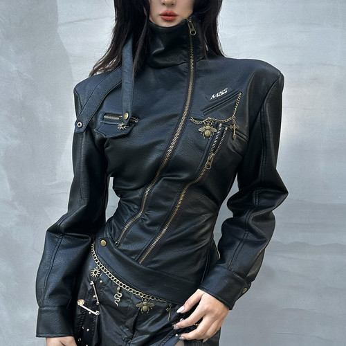 设计感复古百搭解构mss机车