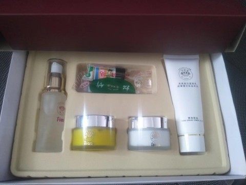 台湾松竹脱丽露化妆品大金盒五件套正品淡斑套装