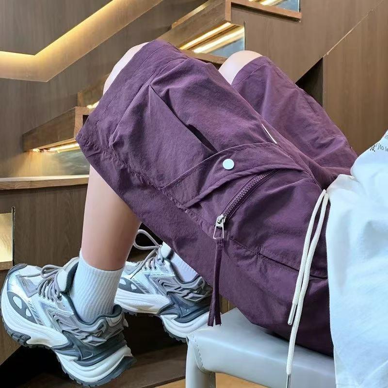 夏季薄款冰丝短裤男生初中