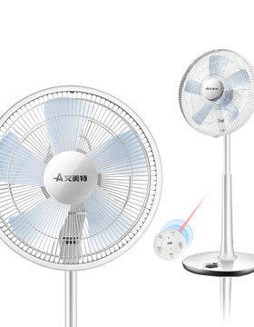 艾美特电风扇S35113R台立扇遥控落地扇直流变频电机24档SW113BR