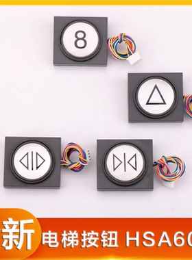 适用于华升富士达电梯按钮HSA6000A 外呼C5FG-B2AN21A-30按键带线