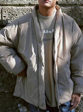 白山×TAION×MAD联名款余文乐同款道袍白鸭绒羽绒服外套2色现货