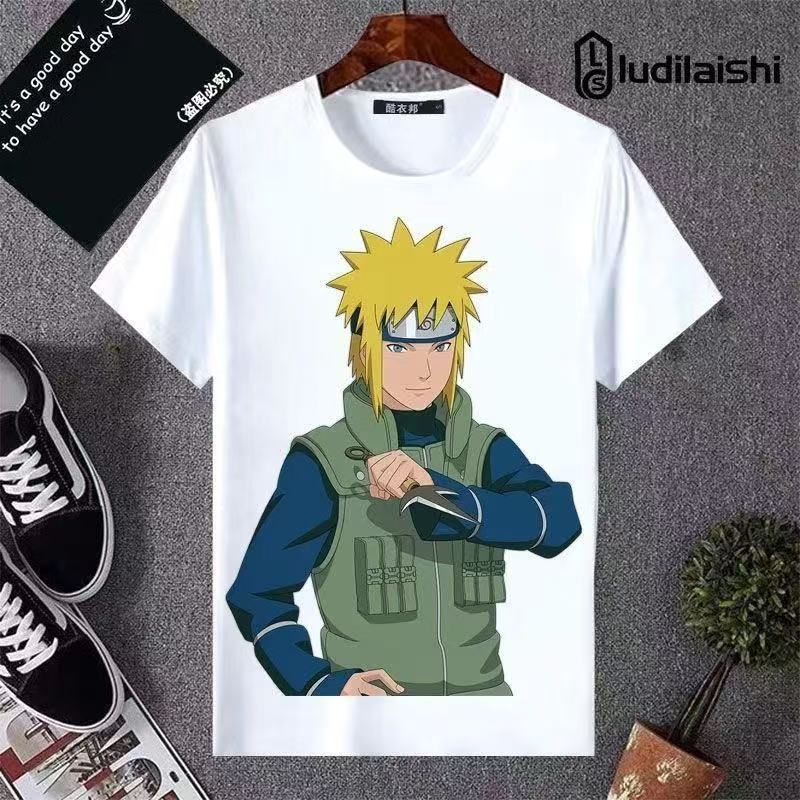 2025火影鸣人动漫T恤90后潮流短袖透气速干夏日爆款全员恶人T恤