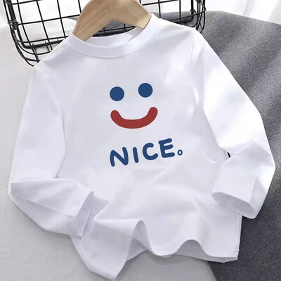 男童纯棉长袖t恤儿童打底衫宝宝内搭秋衣春天开学条纹百搭