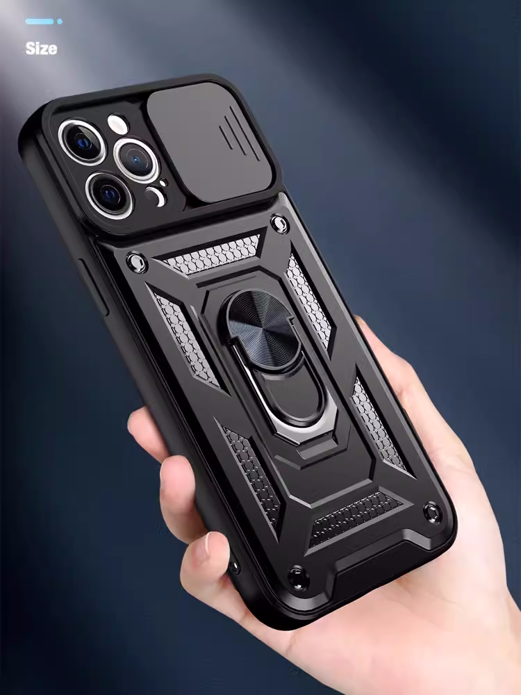 适用小米13手机壳推窗小米12TPro保护套滑盖14Pro外壳遮挡摄像头13lite镜头盖12s带指环扣12pro支架11防摔por