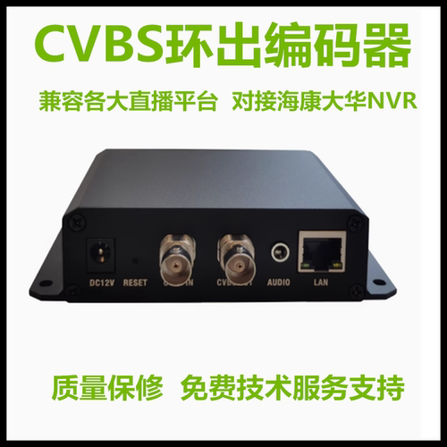 h.265环出CVBS直播视频编码器